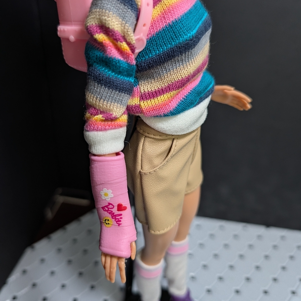 FINAL PRICE* Custom Restyled Barbie with Cast - Picture 11 of 13